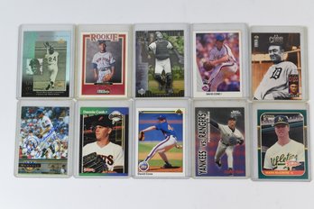 Jay Payton David Cone Ty Cobb Turk Wendell Mark McGwire MLB Baseball Cards - 10 Total