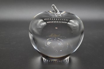 Tiffany & Co Crystal Apple Paper Weight