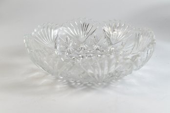Cut Glass Serving Bowl