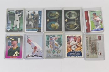 Sandy Koufax Mark McGwire Jackie Robinson Barry Bonds MLB Baseball Cards - 10 Total