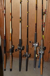 Lot Of Conventional Trolling Bottom Fishing Rods & Reels Penn Daiwa