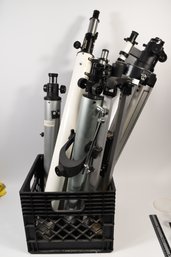 Meade Unitron Galileo Telescopes & Tripods - 5pcs Total