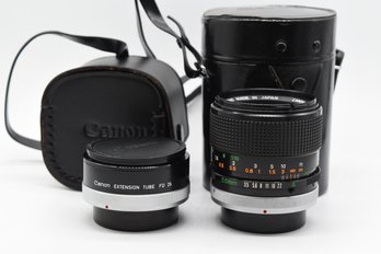 Canon 50mm Macro Camera Lens & Extension Tube FD 25