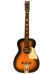 The Harmony Company Acoustic Guitar With Hard Case Model  No. H-6130