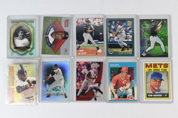 Babe Ruth Pete Rose Cal Ripkin Tom Seaver MLB Baseball Cards - 10 Total