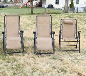 Outdoor Patio Lounge Chairs - 3 Total