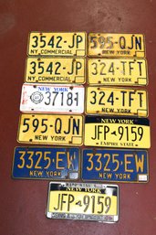 Assorted Lot Of License Plates - 11 Total