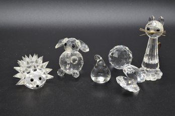 Swarovski Crystal Hedgehog & More! - 6 Total