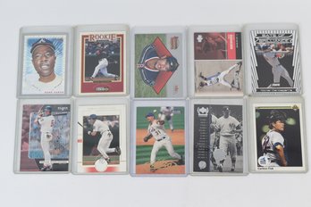Hank Aaron Carlton Fisk Nomar Garciaparra MLB Baseball Cards - 10 Total