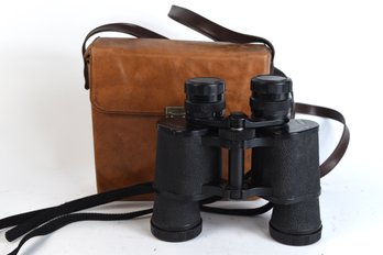 7x35 Binoculars With Leather Case