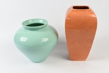 Decorative Ceramic Vases - 2 Total