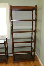 Solid Wood Display Shelving With Glass Shelves - #2