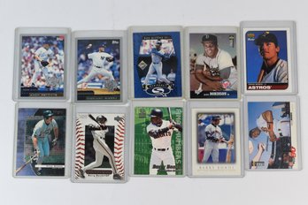 Jackie Robinson Andy Pettitte Mariano Rivera Barry Bonds MLB Baseball Cards - 10 Total