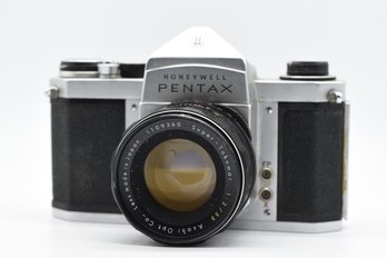 Honeywell Pentax H1a No.719555 Vintage Film Camera With 55mm Lens