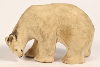 Carved Polar Bear Signed & Dated 2000