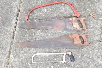 Lot Of 4 Hand Saws