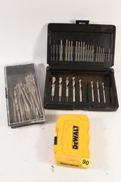 Lot Of Assorted Drill Bits Dewalt Others