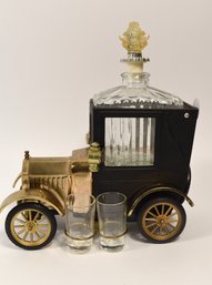 Music Box Vintage 1973 Golden Crown Ford 1918 With Carafe & Glasses