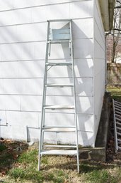 Wooden Ladder White 6ft