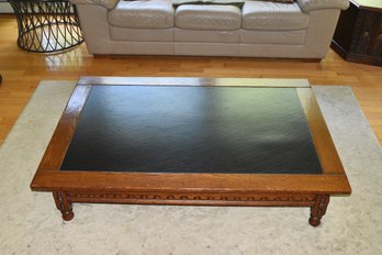 Beautiful Wooden Coffee Table With Decorative Design