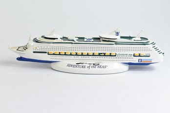 Royal Caribbean International  Model Ship  'adventure Of The Seas' Signed By Captain Of Ship
