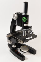 Bausch & Lomb Optical Co. Microscope With 3 Objectives