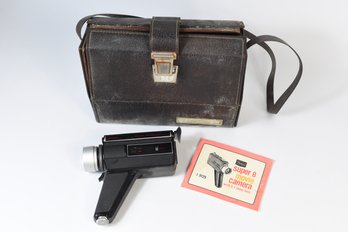 Vintage SEARS Reflex Super 8 Movie Camera With 3:1 Zoom Lens & Carry Bag