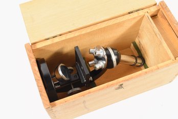 Selsi Microscope With Wooden Storage Box