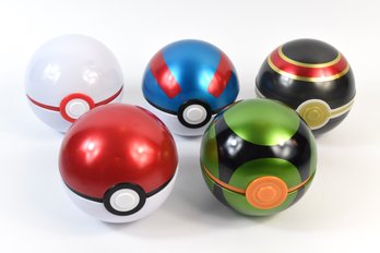 Tin Pokemon Balls - 5 Total