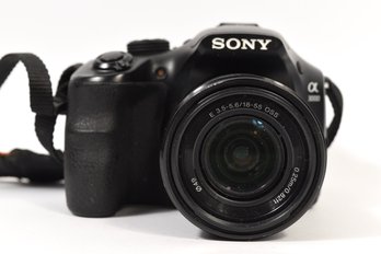 Sony Alpha 3000 DSLR 20.1 Megapixel Camera W/ Sony 18-55mm Lens Model No. SEL1855