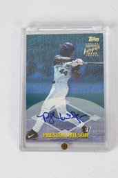 TOPPS Certified Autograph Issue Preston Wilson MLB Trading Baseball Card Signed
