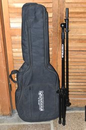 Soft Guitar Case & Microphone Stand