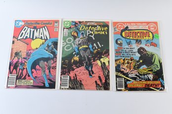 DC Detective Comics #502 #568 #494 Batman Comic Books - 3 Total