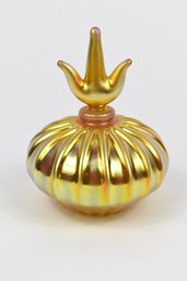Large Iridescent Gold Aureen Perfume Vial Signed Correia 1993