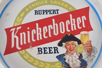 Choice Lager Ruppert Knickerbocker Beer Tin Serving Tray