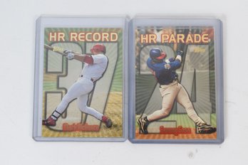 Mark McGwire & Sammy Sosa Home Run Parade MLB Trading Baseball Cards - 2 Total