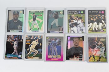 Alfonso Soriano Rookie Card - Derek Jeter Ken Griffey Jr & Others MLB Trading Baseball Cards - 10 Total