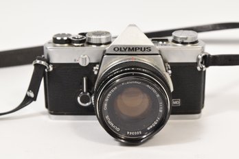 Olympus OM-1 Film Camera W/ Olympus F-Zuiko Auto-S 50mm F/1.8 Lens