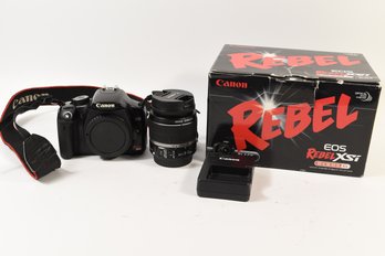 Canon EOS Rebel XSi DSLR Camera With 18-55mm Lens