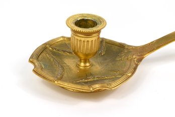 Louis XVI Gilt Age Chamber Stick Candle Holder