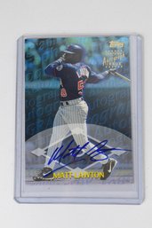 TOPPS Certified Autograph Issue Matt Lawson MLB Trading Baseball Card Signed