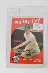 1959 New York Yankees Whitey Ford MLB Trading Baseball Card