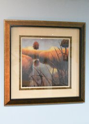 A Stream Through The Field Framed Print By J. Wirns