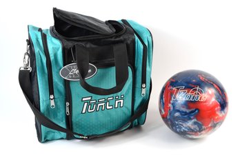 10 Pound Brunswick TZone Bowling Ball With Carry Bag