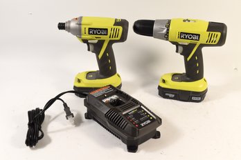 Ryobi Impact And Cordless Drill  P271 & P234G With Charger