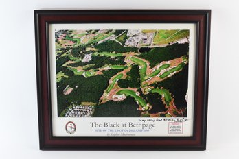 The Black At Bethpage Frame Photography Print Signed By Stephen Mastrorocco