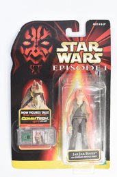 Star Wars 1998 JAR JAR BINKS Action Figure W/ CommTech Chip Phantom Menace