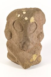 Unique Stone Head Carving Sculpture - Very Heavy!