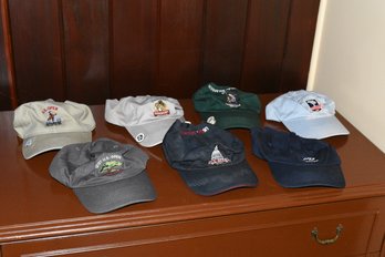 USGA US Open Golf Hats & Pins - 7 Hats Total