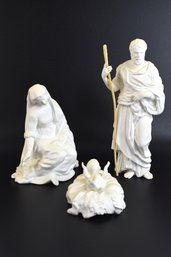 Mary Joseph Jesus Lenox Nativity Figurines - 3 Total